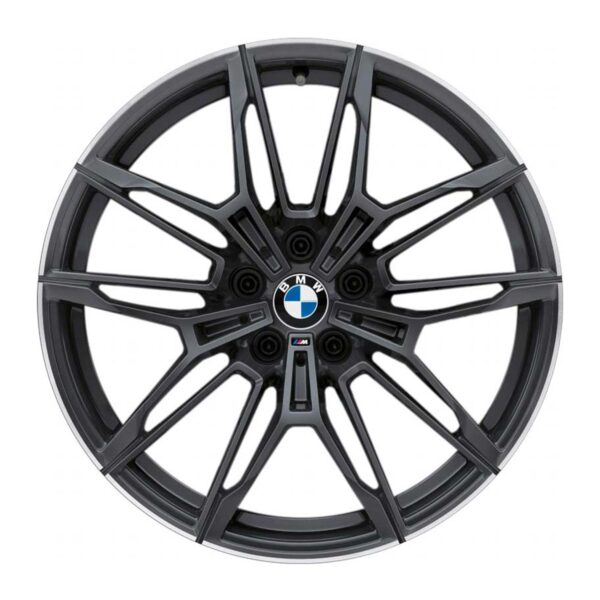 Genuine BMW 825M Alloy Wheels In Orbit Matt Grey With Diamond Cut Edge For BMW G80 M3, G82 M4 & G87 M2