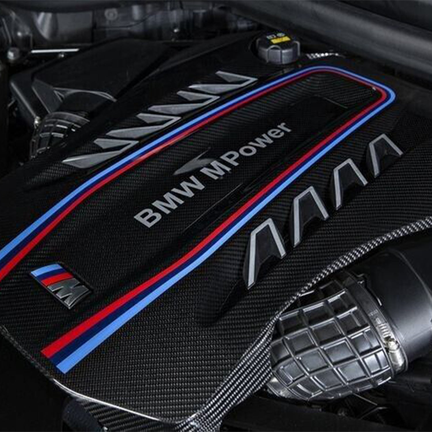 Genuine BMW F95 X5M & F96 X6M M Performance Engine Cover In Gloss Carbon Fibre