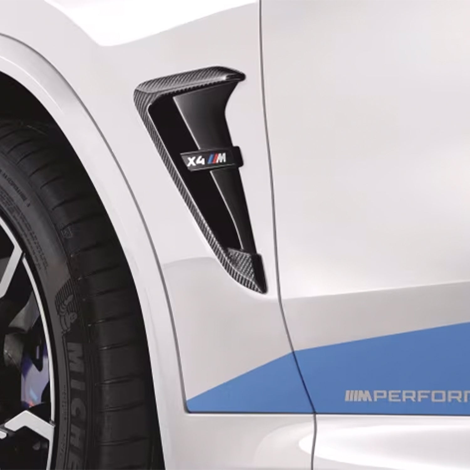 Genuine BMW F97 X3M & F98 X4M M Performance Carbon Fibre Side Badge Trims