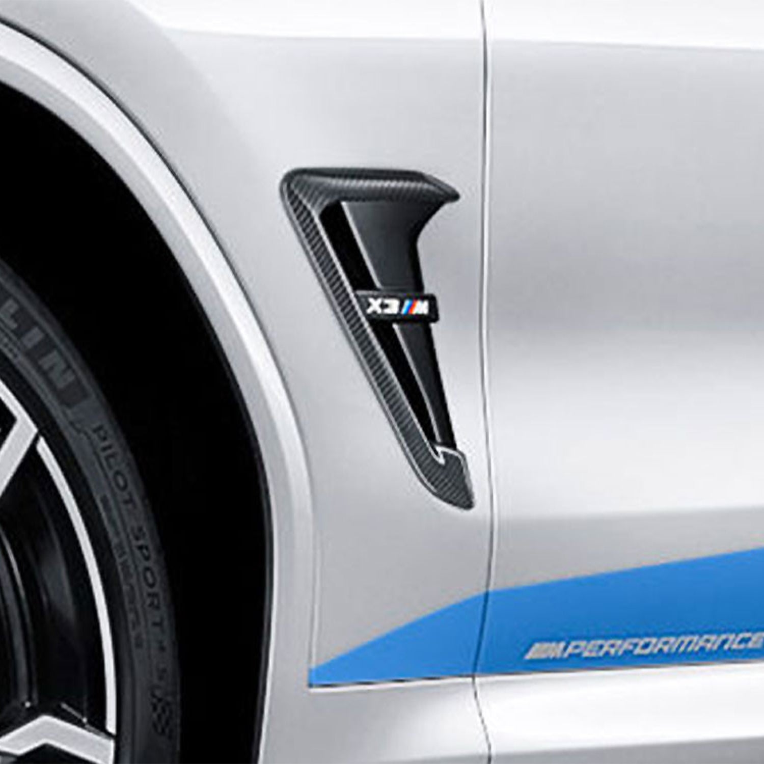 Genuine BMW F97 X3M & F98 X4M M Performance Carbon Fibre Side Badge Trims