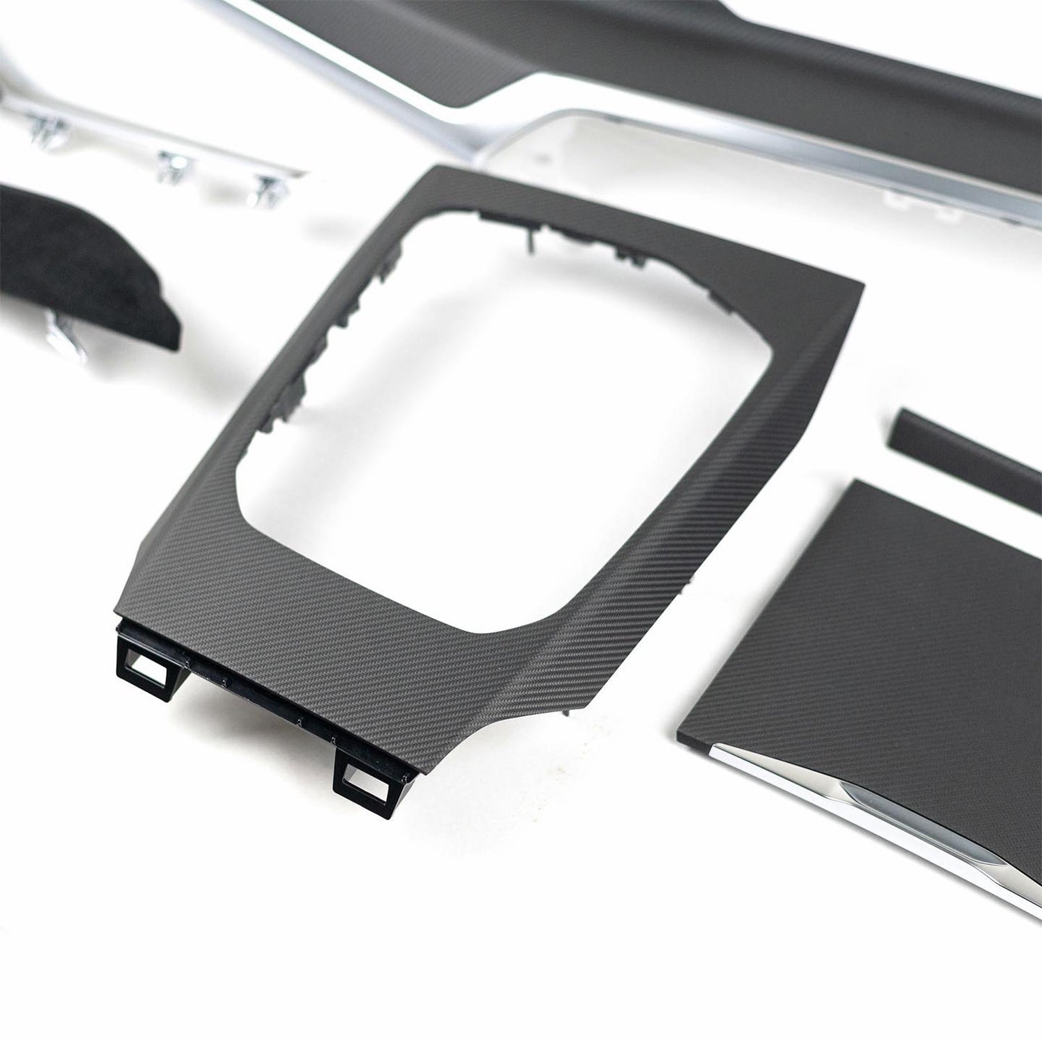 Genuine BMW M Performance G Series iDrive8 LCI Interior Trim Kit In Carbon Fibre & Alcantara