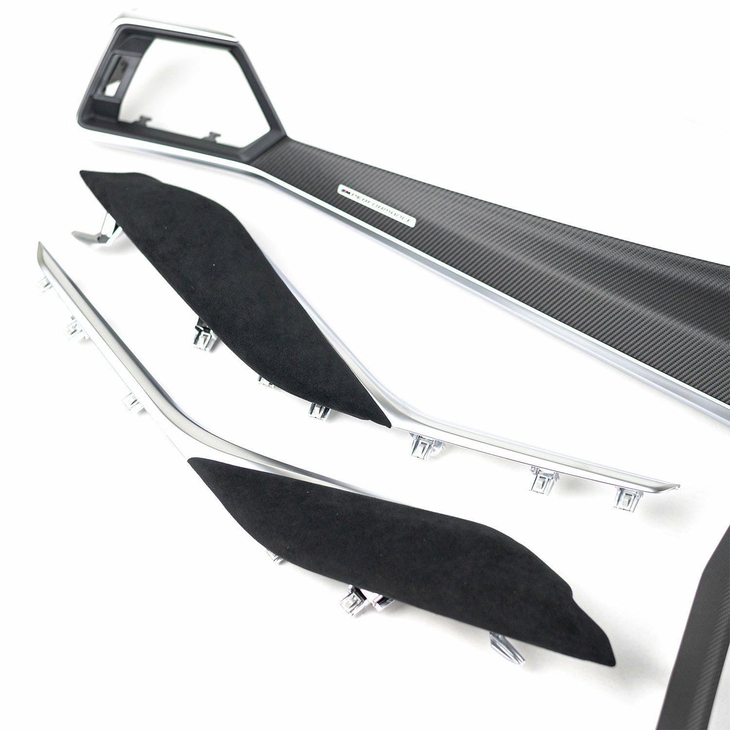 Genuine BMW M Performance G Series iDrive8 LCI Interior Trim Kit In Carbon Fibre & Alcantara