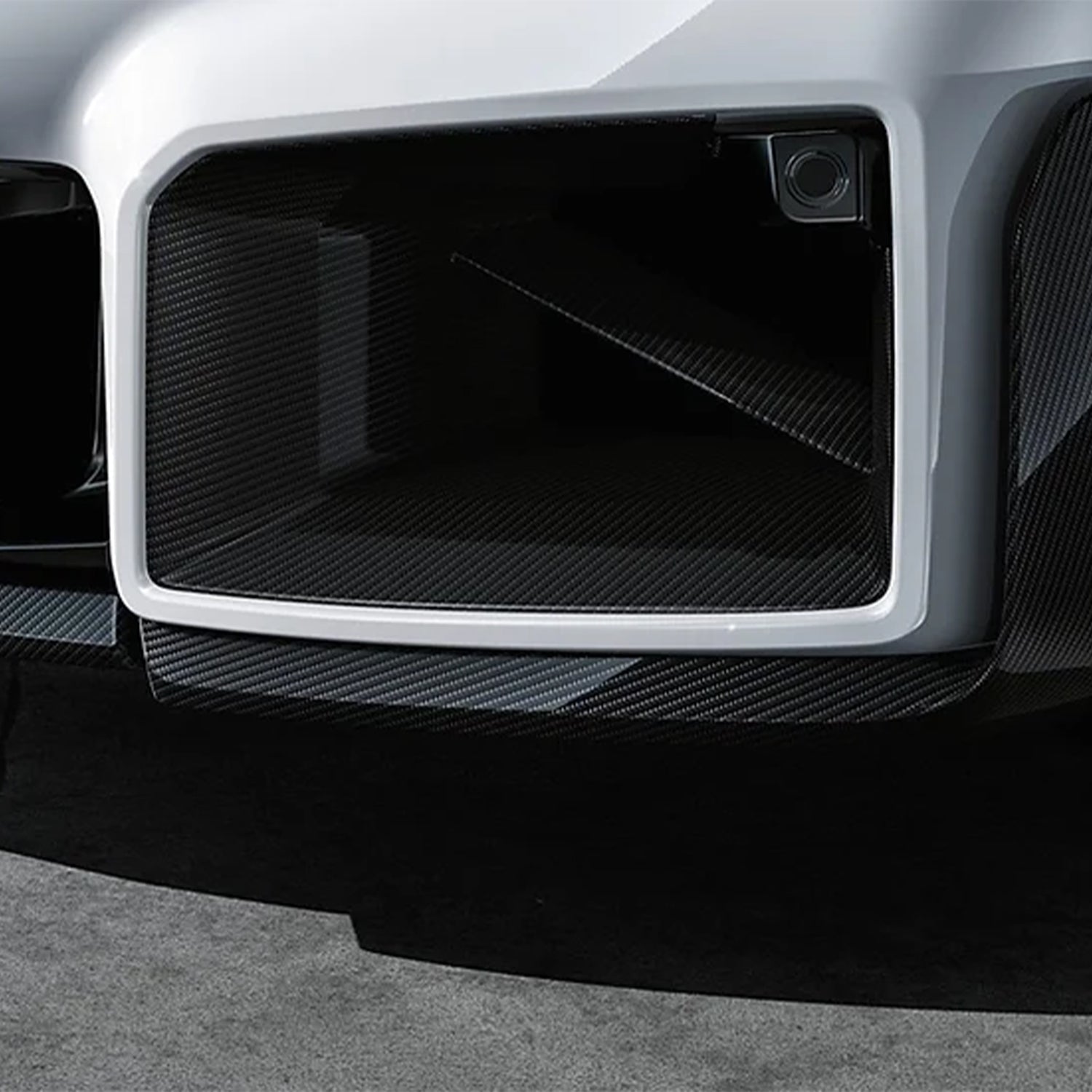 Genuine BMW M2 M Performance Front Air Inlet Set In Gloss Carbon Fibre (G87)