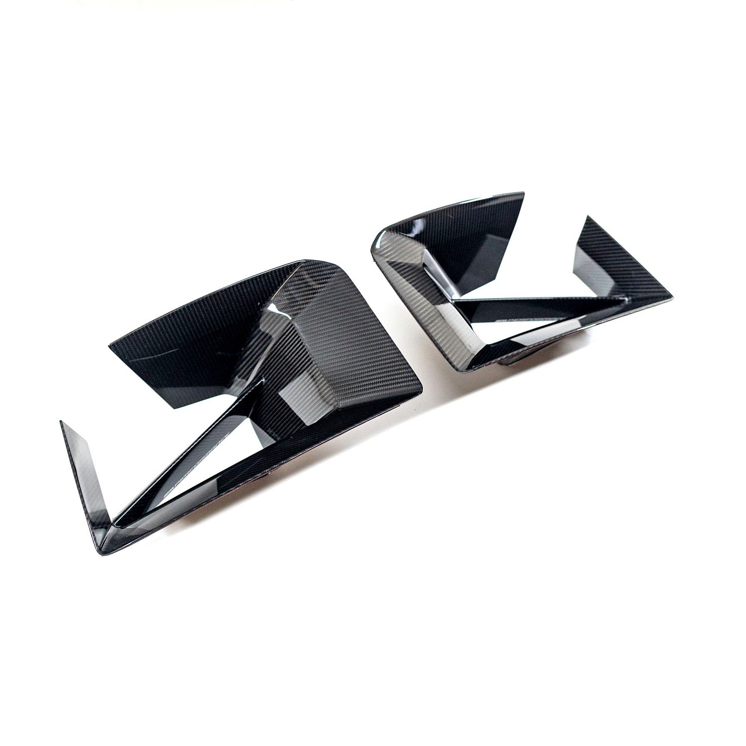 Genuine BMW M2 M Performance Front Air Inlet Set In Gloss Carbon Fibre (G87)