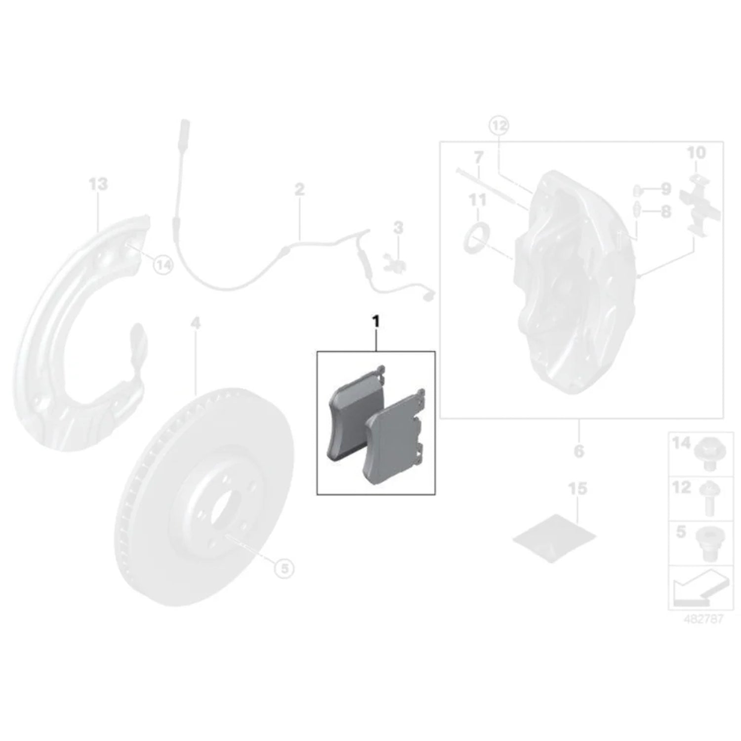 Genuine BMW OEM Front Brake Pads For BMW F97 X3M & F98 X4M