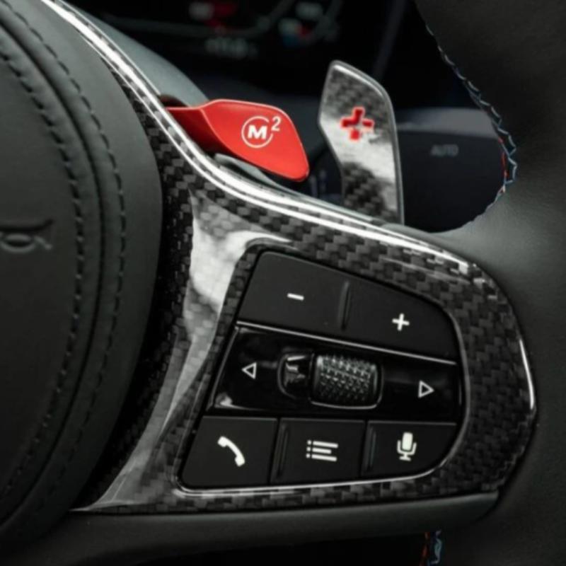 M Performance BMW Genuine Paddle Shifters In Gloss Carbon Fibre (G80/G82/F90/F92/G42)