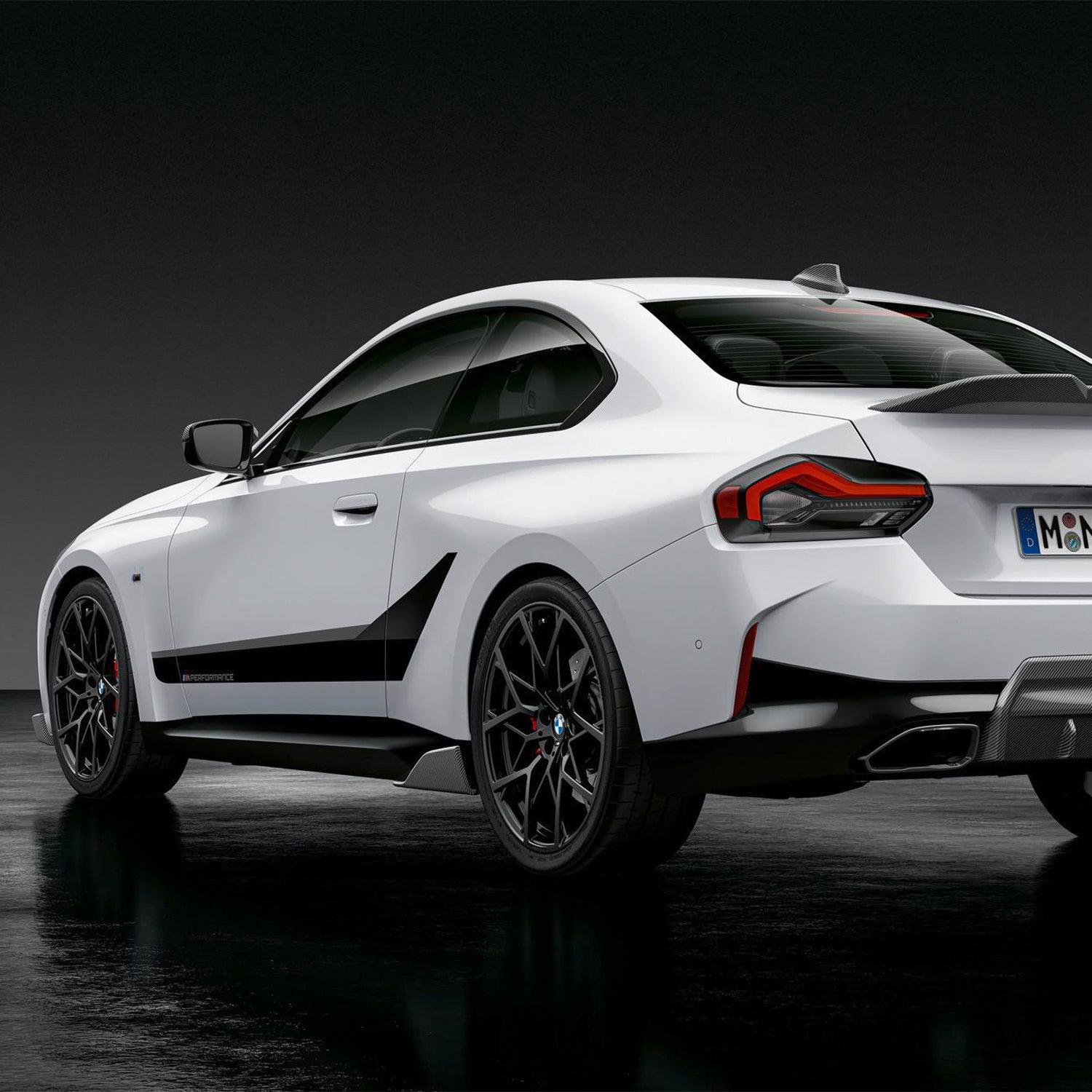 M Performance Side Skirt Fins for BMW 2 Series M240i G42 (2021+) in Carbon Fibre